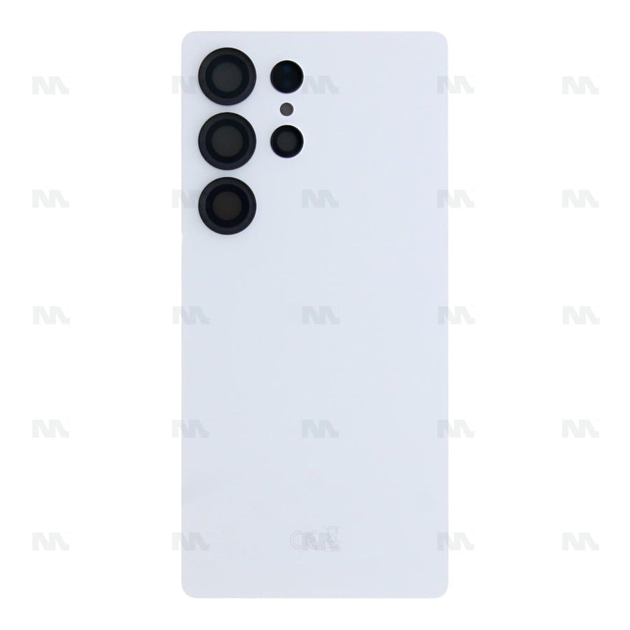 Vitre arrière pour Samsung Galaxy S25 Ultra S938B avec objectif – Titanium White Silver – Original