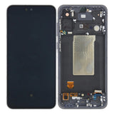 Chassis + Ecran Officiel Service Pack + Vitre pour Samsung Galaxy A56 A566B - Graphite