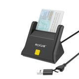 Lecteur de carte à puce de bureau Rixus RXCR34 noir