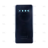 Vitre arrière pour Samsung Galaxy S10 Plus G975F avec prisme noir OEM