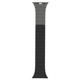 Bracelet magnétique en silicone Rixus pour Apple Watch 42 mm, 44 mm, 45 mm, 49 mm, noir et gris