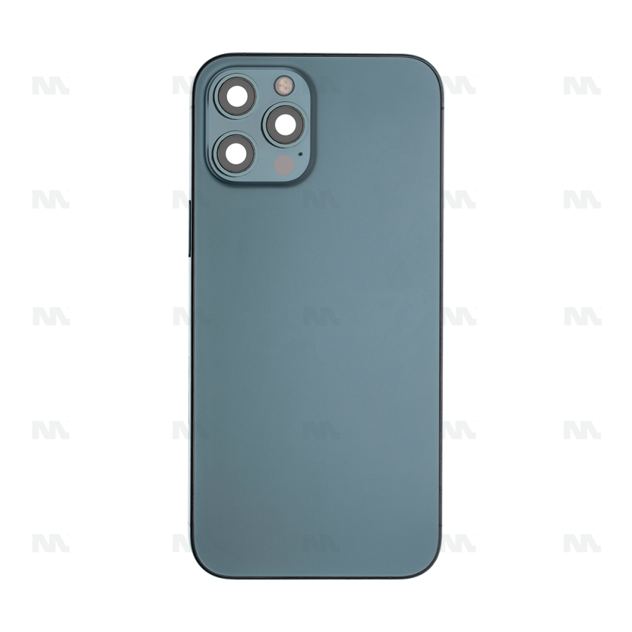 Boîtier avec petites pièces pour Apple iPhone 12 Pro Max – Bleu Pacifique – OEM