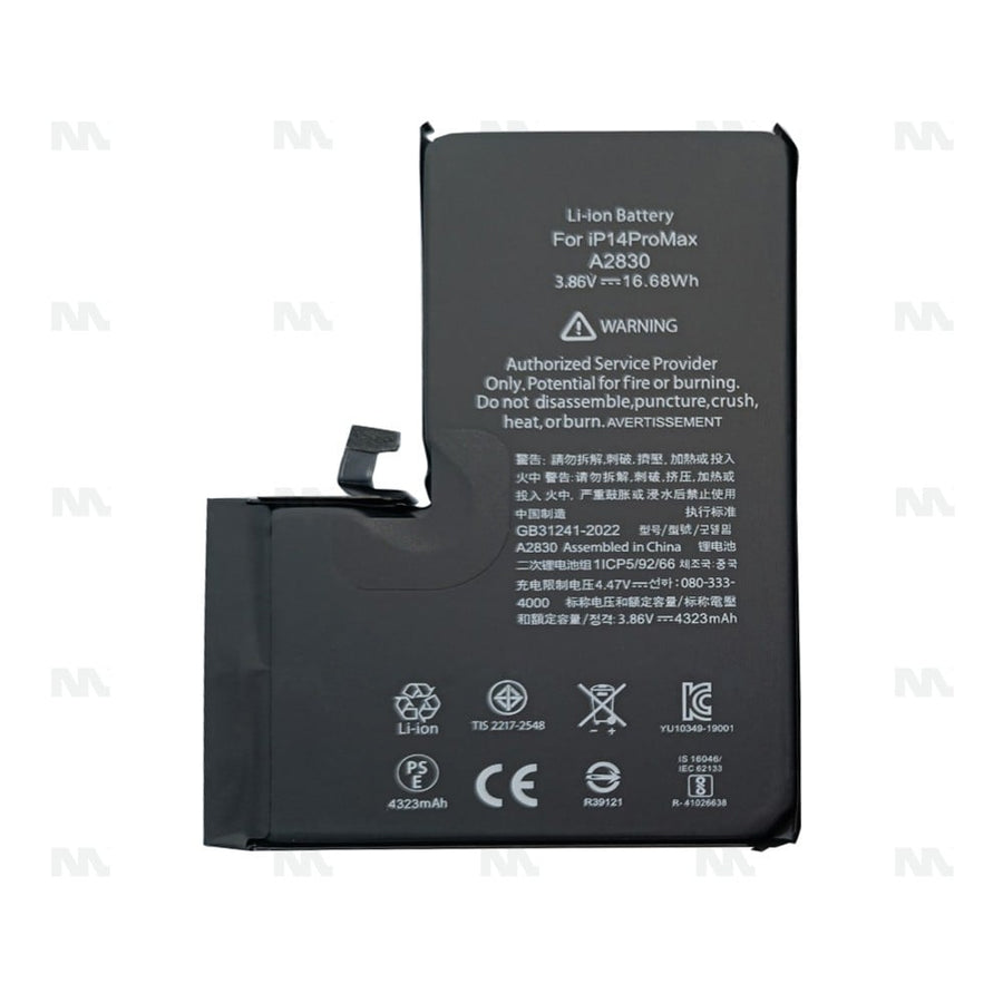 Batterie avec diagnostic (santé batterie visible) pour Apple iPhone 14 Pro Max - OEM