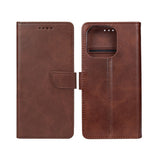 Rixus Bookcase pour Apple iPhone 16 Pro Max Marron