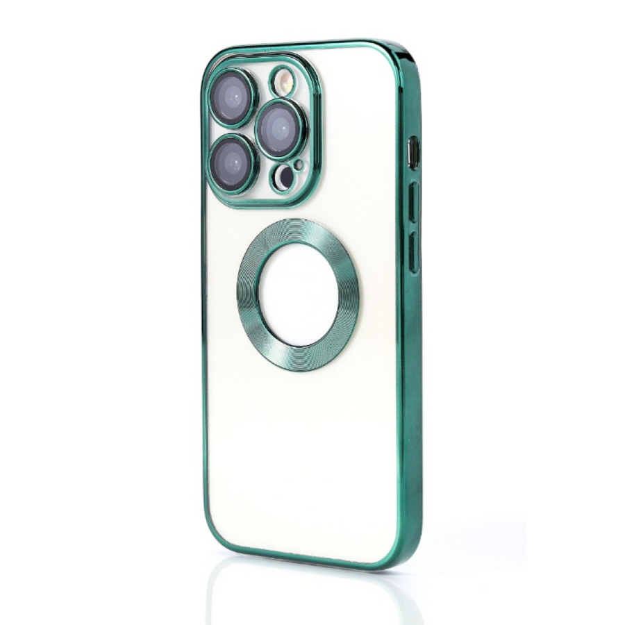 Étui en TPU brillant pour iPhone 13 Pro Max - Vert transparent