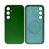 Coque de téléphone souple en TPU Rixus avec MagSafe pour Samsung Galaxy S24 vert foncé