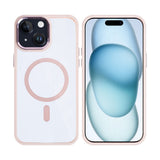 Étui Rixus Classic 04 avec MagSafe pour Apple iPhone 15 rose
