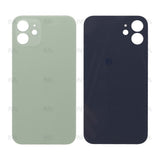Vitre Arrière pour Apple iPhone 12, cadre de caméra agrandi, vert, compatible