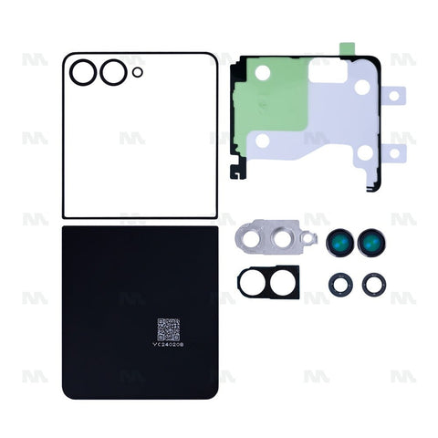 Ensemble de coques arrière Samsung Galaxy Z Flip7 F741B avec lentille Blue Shadow OEM