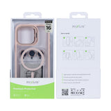 Étui Rixus Classic 03 avec MagSafe pour Apple iPhone 16 Pro rose clair