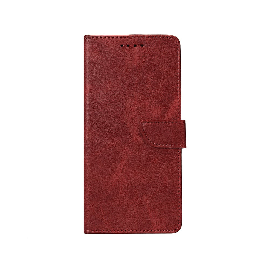 Bibliothèque Rixus pour Samsung Galaxy S9 Plus Rouge foncé