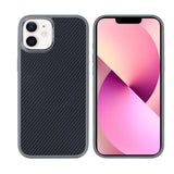 Coque Mag Carbon avec MagSafe pour Apple iPhone 12, 12 Pro Gris titane