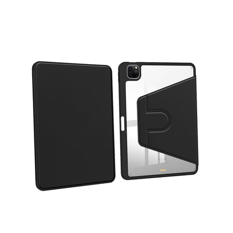 Étui de protection en cuir PU noir pour iPad Air 4, Air 5 10,9, Pro 11 (2020, 2022), Air 11 (2024)