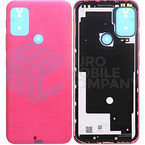 Vitre arrière Motorola Moto G20 sans objectif, rose flamant, Original