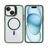 Étui Rixus Classic 03 avec MagSafe pour Apple iPhone 15 vert foncé
