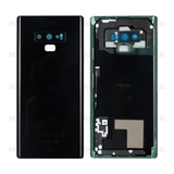 Vitre arrière pour Samsung Galaxy Note 9 N960F avec objectif, noir nuit, OEM