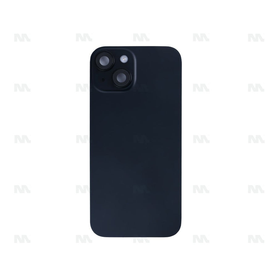 Vitre Arrière avec NFC, cadre de caméra agrandi pour Apple iPhone 15 – Noir – Reconditionné