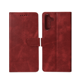 Rixus Bookcase pour Samsung Galaxy A54 5G Rouge foncé