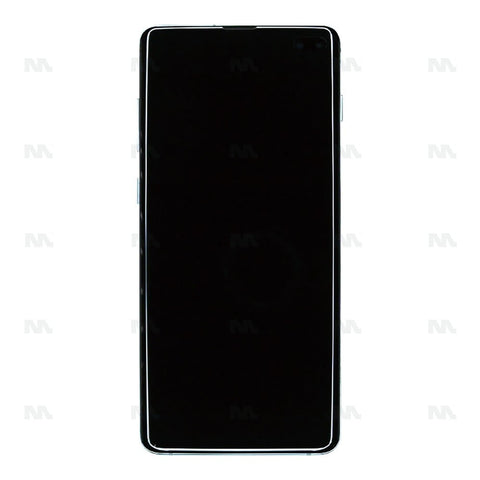 Chassis + Ecran Officiel Service Pack + Vitre pour Samsung Galaxy S10 Plus G975F - Prism Green
