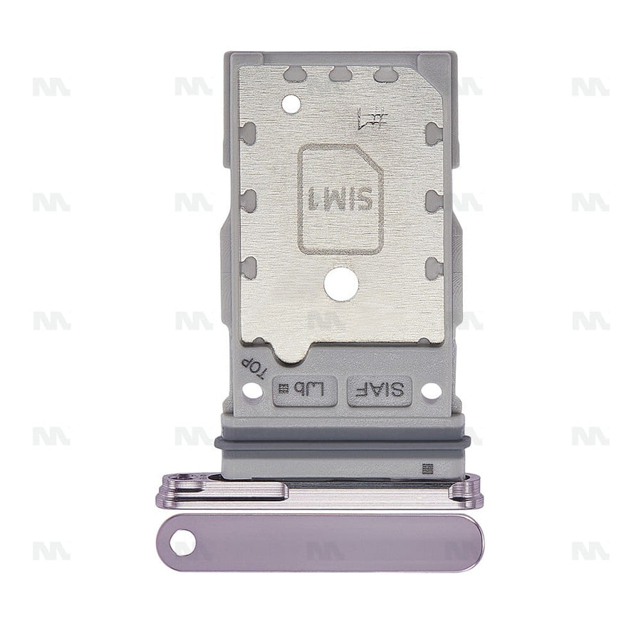 Support de carte SIM Lavande OEM pour Samsung Galaxy S23 S911B, S23 Plus S916B