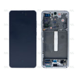 Chassis + Ecran Officiel Service Pack + Vitre pour Samsung Galaxy S21 FE G990B - Blanc
