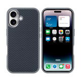 Coque de protection Mag Carbon avec MagSafe pour Apple iPhone 16 – Gris titane