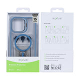 Étui Rixus Classic 03 avec MagSafe pour Apple iPhone 15 Pro Max bleu clair