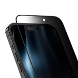 Verre trempé Rixus Privacy à bords entièrement incurvés pour Apple iPhone 17 Pro (lot de 10)
