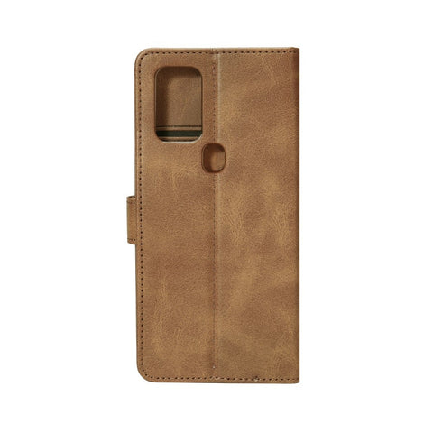 Bibliothèque Rixus pour Samsung Galaxy A21s Marron clair