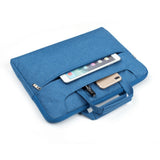 Housse pour ordinateur portable avec bandoulière 15, 16,2 pouces Bleu denim