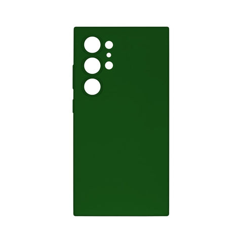Coque de téléphone souple en TPU noir avec MagSafe pour Samsung Galaxy S24 Ultra vert