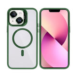 Étui Rixus Classic 03 avec MagSafe pour Apple iPhone 14 vert foncé