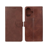 Rixus Bookcase pour Apple iPhone 16 Marron