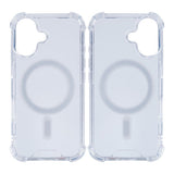 Étui anti-éclatement Rixus avec MagSafe pour Apple iPhone 16 transparent