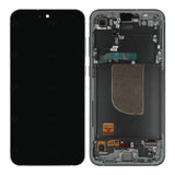 Chassis + Ecran Officiel Service Pack + Vitre pour Samsung Galaxy S23 FE S711B - Graphite