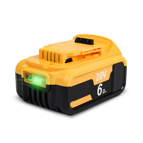 Batterie 20V 6000 mAh pour Dewalt DCB180, DCB181, DCB182, DCB201, DCB201-2, DCB200, DCB200-2, DCB204-2, DCB205-2