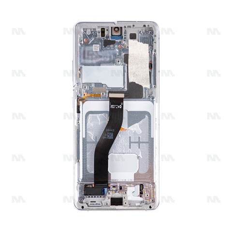 Chassis + Ecran Original Reconditionné + Vitre pour Samsung Galaxy S21 Ultra 5G G998B - Phantom Silver