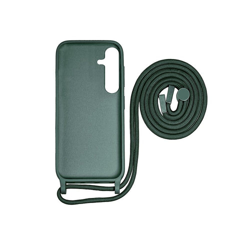 Cache-cordon pour collier Rixus TPU pour Samsung Galaxy A25 5G vert foncé