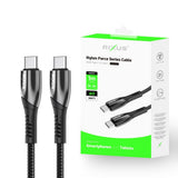 Câble de données USB-C en alliage Rixus RXUC30C gris métallisé