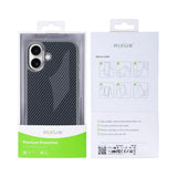Coque de protection Mag Carbon avec MagSafe pour Apple iPhone 16 – Gris titane