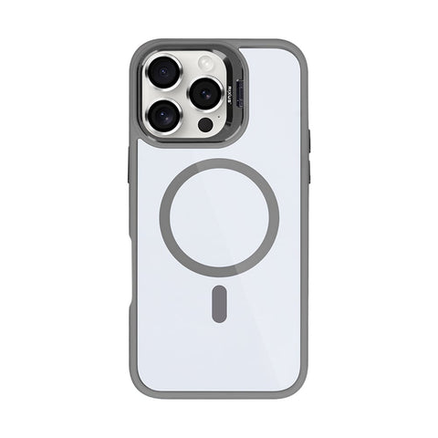 Étui Rixus Classic 03 avec MagSafe pour Apple iPhone 16 Pro gris titane