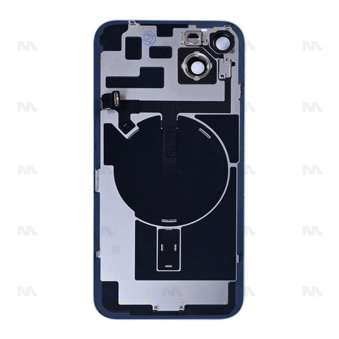 Vitre Arrière avec NFC, cadre d'appareil photo agrandi pour Apple iPhone 14 Plus – Bleu – Reconditionné