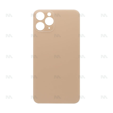 Vitre Arrière, cadre d'appareil photo agrandi compatible avec la couleur or pour Apple iPhone 11 Pro