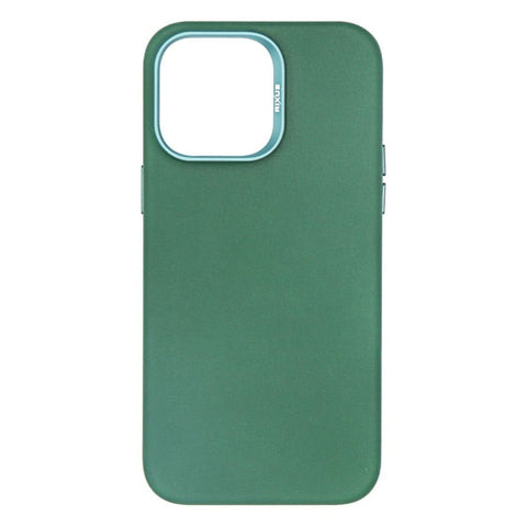 Étui Rixus Classic 02 avec MagSafe pour Apple iPhone 14 Pro Max vert