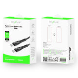 Câble de données USB-C en alliage Rixus RXUC30C gris métallisé
