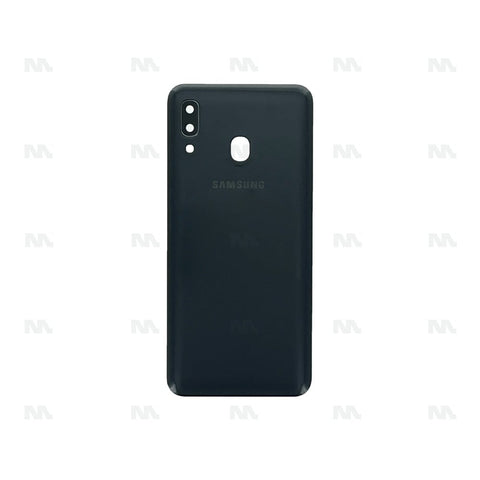 Vitre arrière pour Samsung Galaxy A30 A305F avec objectif noir OEM