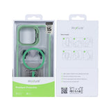Étui Rixus Classic 03 avec MagSafe pour Apple iPhone 15 Plus vert clair