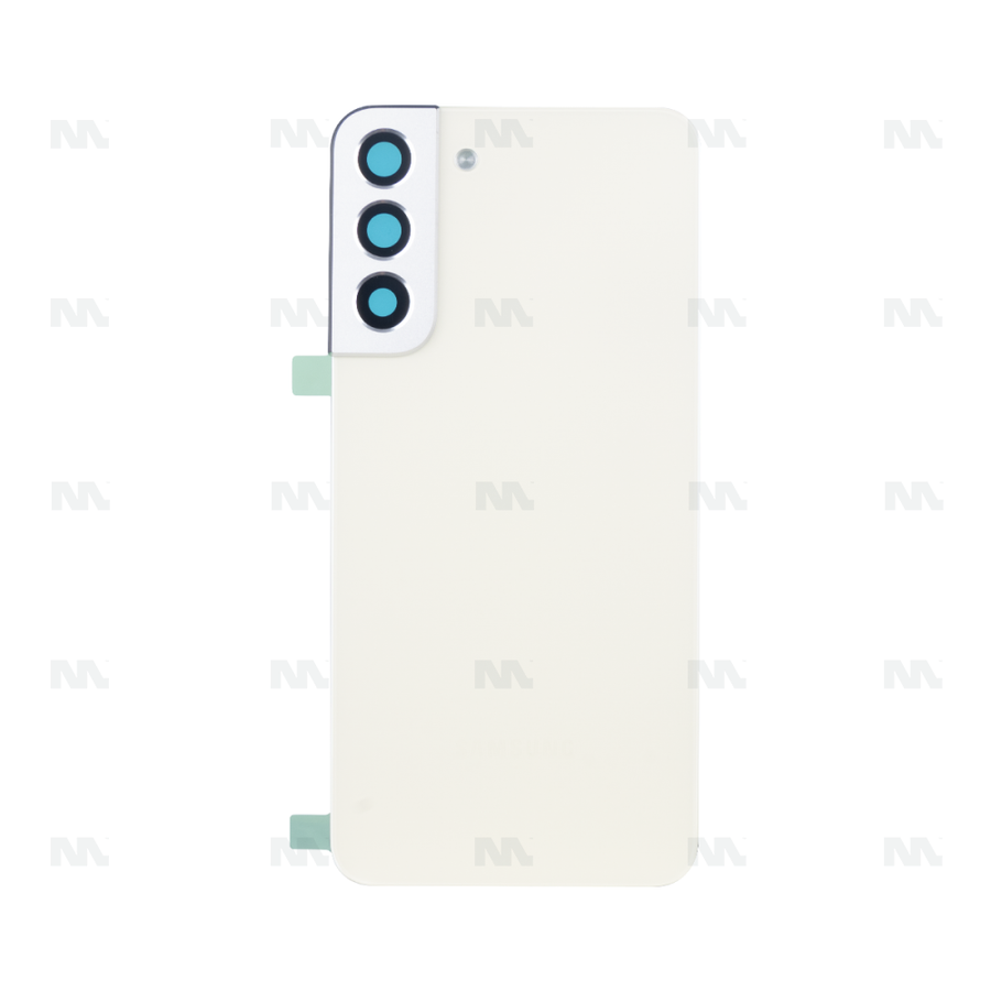 Vitre arrière pour Samsung Galaxy S22 Plus S906B avec lentille crème OEM