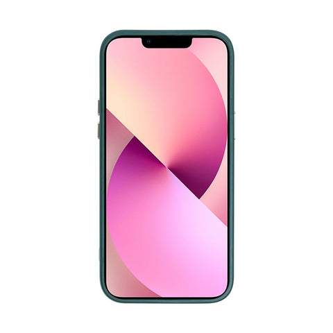 Étui Rixus Classic 04 avec MagSafe pour Apple iPhone 13 vert foncé