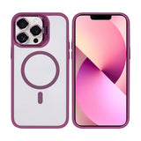 Étui Rixus Classic 03 avec MagSafe pour Apple iPhone 12, 12 Pro rose foncé